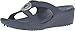 crocs Women's Sanrah Beaded Wedge Sandal, Navy, 9 M US