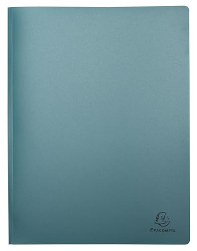 Exacompta - Ref.-Nr. 86270E – 4 Stück – Skandi – 20 Hüllen genarbt – 40 Seiten – für A4 – Maße 24 x 32 cm – halbstarrer Einband aus recyceltem Polypropylen – 4 verschiedene Farben