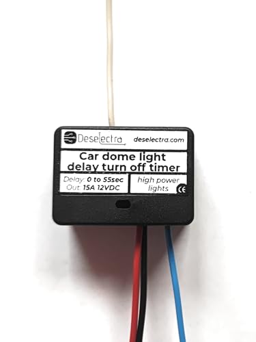Negative car Dome Interior Light delay Switch high Power Timer 1-55s 15A 12V led