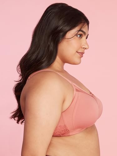 Image of NYKD NYB101 Cotton Non Padded Non Wired Full Coverage Everyday Bra M-Frame Bounce Control (Plus
