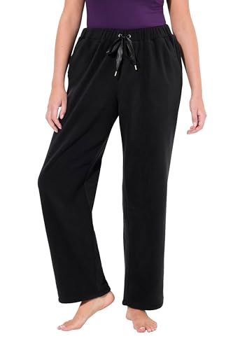 Pantalon de détente polaire femme droit élastique vêtement de nuit