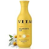 VITACILINA SHAMPOO ACLARANTE 400 ml – Shampoo Sin Sulfatos ni Parabenos con Retinol y Manzanilla | Shampoo Clarificante y...