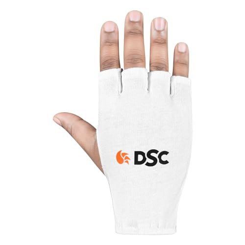 DSC Cotton Attitude1 Cricket Inner Gloves,White 3 31XiDOsaC L