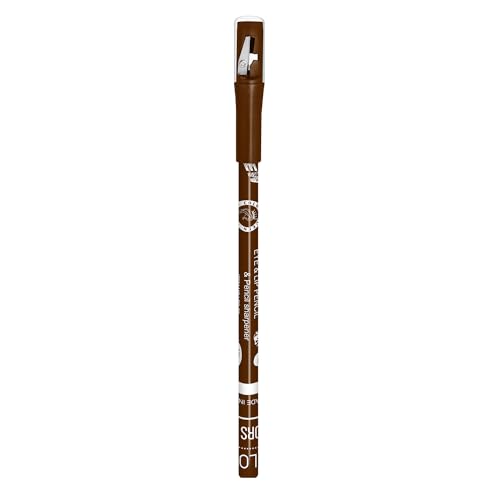 Image of Colors Queen Eye & Lip Liner Pencil with Sharpener | Long Lasting & Smudge Proof Lip Liner | Matte Finish, Rich Color Payoff Sharpenable Pencil (Brown)