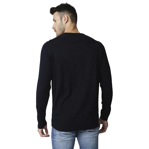 Image of Pepe Jeans Men's Acrylic Blend Classic V-Neck Sweater