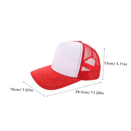 Gorras de béisbol de malla roja ideales para tus vacaciones de verano y paseos diarios 5