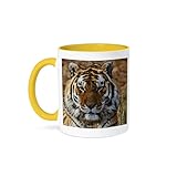 3dRose Coffee Mug, Size - 15oz - Bengal Tiger, Louisville Zoo, Louisville, Kentucky - US18 AJE0301 - Adam Jones Tigers - funny coffee cup gift