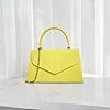 fi9® Retro Suede Tote Style Wedding Ladies Party Prom Evening Clutch Hand Bag Purse (Neon Yellow) #2