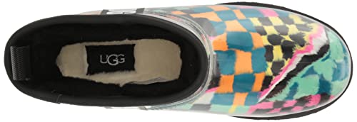 Ugg Women's Classic Clear Mini Checks Fashion Boot, Black Multi, 8 #TOP4