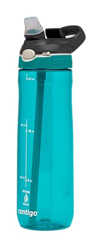 Contigo Cortland Autoseal Butelka na wodę, duża, 720 ml, bez BPA, butelka sportowa, szczelna butelka na napoje, idealna do szkoły, na siłownię, rower, do biegania, wędrówek, nurkowania