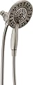 Delta Faucet 4-Spray In2ition Dual Shower Head with Handheld Spray, Brushed Nickel Shower Head with Hose, Showerheads & Handheld Showers, Handheld Shower Heads, Stainless 58499-SS