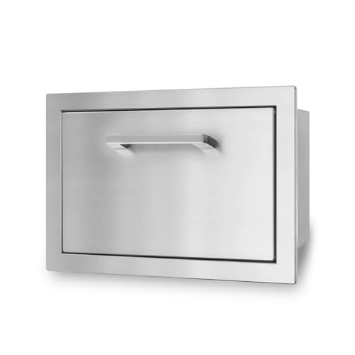 Image of Outdoor Kitchen Paper Towel Holder Drawers,17 inch W x 11.25 inch H x 8.75 inch D Stainless Steel BBQ Drawer Works with Your Grilling or Prep Zones for Easy & Quick Clean up
