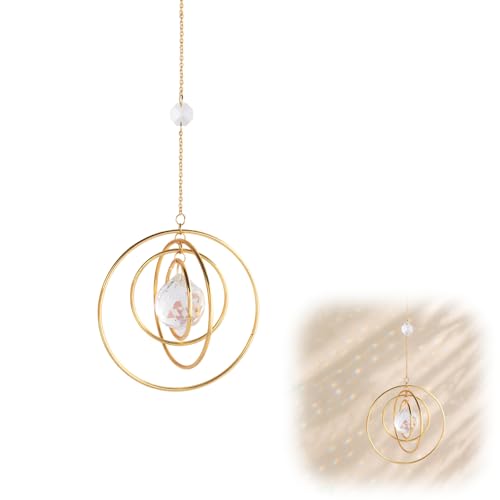 Attrape-soleil en cristal - Décoration de fenêtre à suspendre moderne - Décoration de fenêtre exquise - Crée une atmosphère romantique - Attrape-lumière en cristal - Décoration artistique