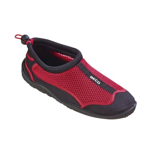 Beco Aquaschuhe Surfschuhe Stand Up Paddling Wattschuhe, Rot/Schwarz, 45, 90661