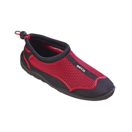 Beco Unisex Aquaschuhe Surfschuhe Stand Up Paddling Wattschuhe N EUe Kollektion Schuhe, Rot/Schwarz, 45 EU