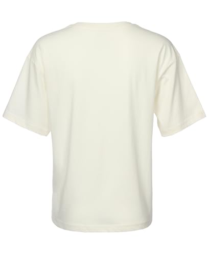 Image of Roxy Girls' Short Sleeve Oversized Fit Logo Tee, Crew Neck Graphic T-Shirt, Soft & Comfortable