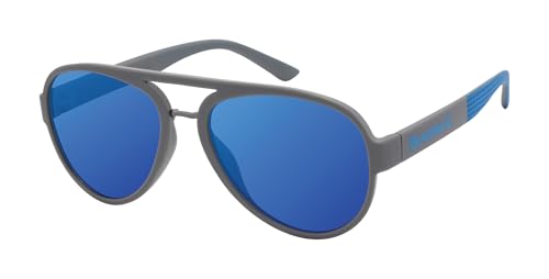 BEARPAW Men's Plastic Aviator with Metal Bridge Eco-Friendly Sunglass