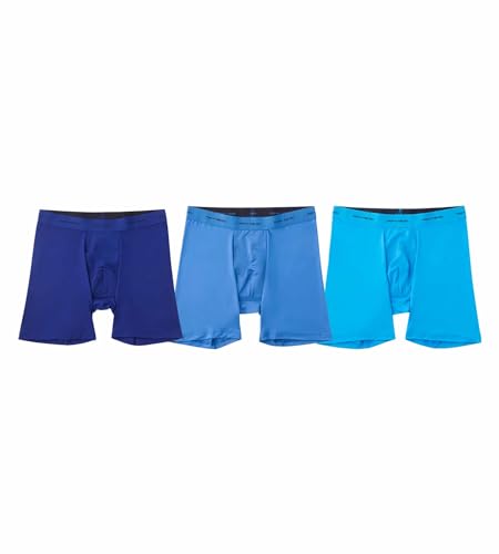 Pair of Thieves Men's Quick Dry Action Blend Long Boxer Briefs 3 Pack - Moisture-Wicking & Breathable for All-Day Comfort