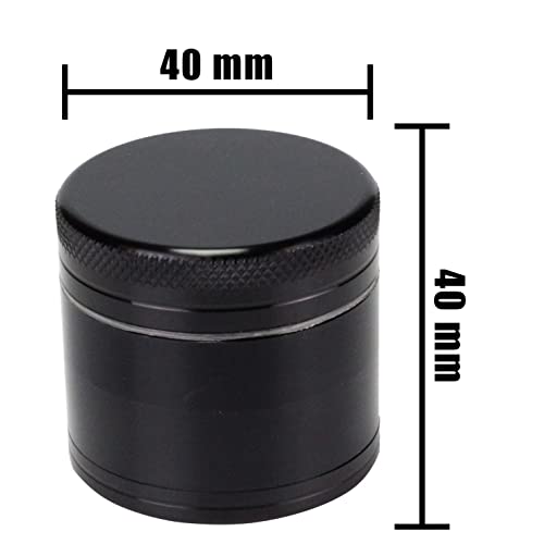 Aluminum CNC Grinder Size 40mm 4 Parts Black, 4 parts 40mm - Image 3