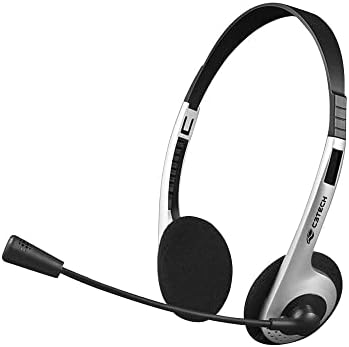 C3Tech Headset PH-01SI Prata 2 Conectores P2 3.5mm Circumaural (O...