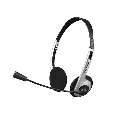 C3Tech Headset PH-01SI Prata 2 Conectores P2 3.5mm Circumaural (O...