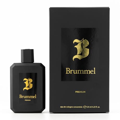BRUMMEL - Premium 125 ml, Eau de Toilette Masculina, Agua de Colonia Hombre, Perfume Elegante y Sofisticado, Aroma Amaderado, Fragancia Fresca de Larga Duración