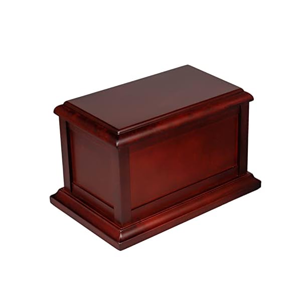 Cherry Solid Wooden Urns for Adult Male, Cremation Urns Eco-friendly Wooden Casket Urn for Human Ashes Adult Female, Wood Keepsake Memorial Urns