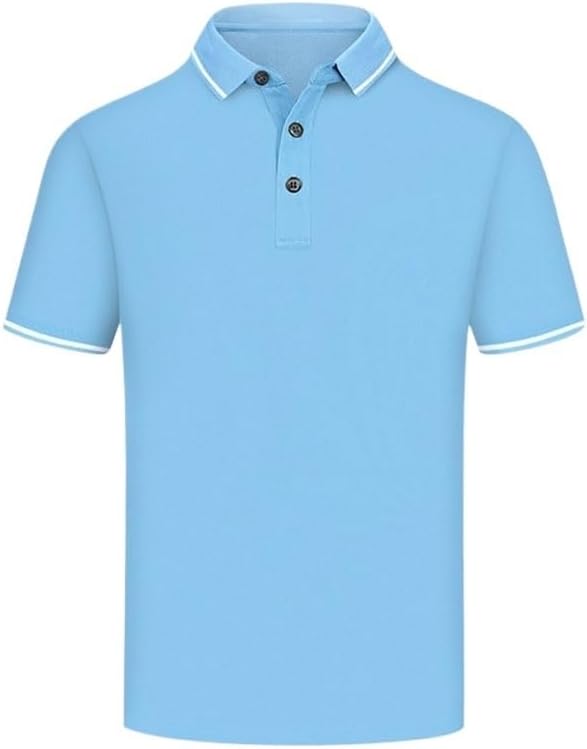HBJWOV Men Business Casual Short Sleeves Thin Cotton T-Shirt Fashion Breathable Quick Drying Versatile Vest