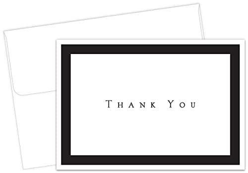 Great Papers! Tuxedo Black Thank You Note Card and Envelope, 4.875