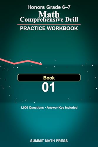  Honors Grade 6–7 Math Comprehensive Drill Workbook — Book 1: 1,000 problems. 7 core topics. Real progress. (English Edition)