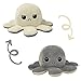 Reversible Octopus Soft Toys, doppelseitiges Flip Octopus Plüschtier, süßes Mini Octopus Kuscheltier Kreatives Spielzeug für Kinder Mädchen Jungen Freundin