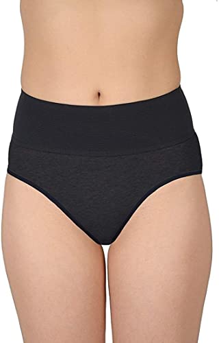 Image of Pack of 3 100% Pure Cotton Soft Elastic Waistband All Day Comfort Multicolor Hispter Panty | Panties for Girls - Multicolor, Color May Vary[ Free One Cotton Face Mask ]