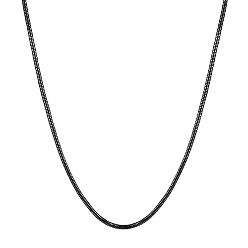 Image of Mahi Exclusive Black Silver Long Chain for Men and Boys (CN1100231B)