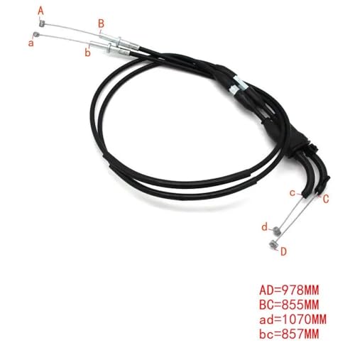 Câble commande d'accélérateur moto acier robuste équivalent 54012-0277 - 6