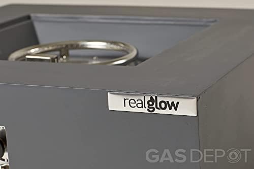 REALGLOW Heatblock MGO Gas Fire Pit 13KW (Grey)