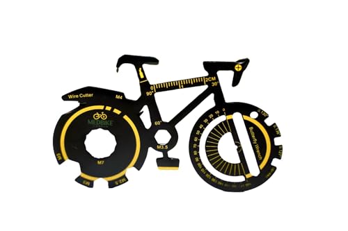 Multitool Wallet 20 in 1 Bicycle Multi Tool Card Survival Pocket Tool Multipurpose All in One Qiuck Repair, EDC Survival Gear, Bottle Opener, Camping Bike+Staple