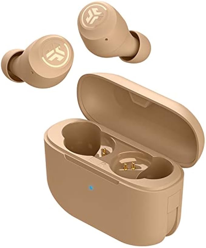 JLab Go Air Tones - True Wireless Earbuds Designed with Auto On and Connect, Touch Controls, 32+ Hours Bluetooth Playtime, EQ3 Sound, and Dual Connect (728 N)
