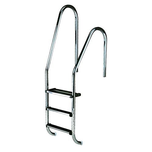 Suinga Escalera para Piscina con peldaño de Seguridad, Modelo a Elegir (1 peldaño + 1 peldaño de Seguridad)