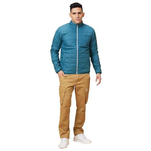 Image of Being Human Turquoise Regular Fit Men's Jacket Clothing