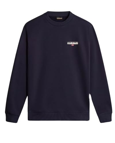 Napapijri Cardigan Ice Crewneck Man Cotton Blue Navy M Eu