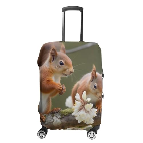 Suitcase Covers for Luggage Washable Luggage Cover Squirrels Luggages Wheel Covers Elastic Travel Carry On Suitcase Cover Travel Luggages Protector Sleeve Fit 29-32 Inch S
