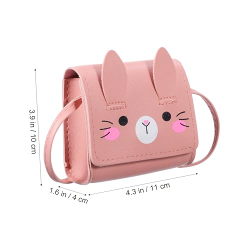 2Pcs Adorable Bunny Purse for Girls Cute Rabbit Crossbody Bag PU Material Large Capacity Teens and Little Girls Fashion Accessory2
