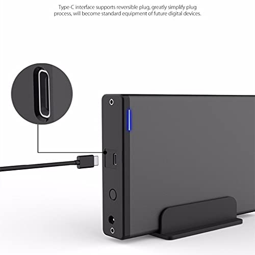 Caja externa tipo C USB3.1 para disco duro 3.5 pulg. miniatura 6