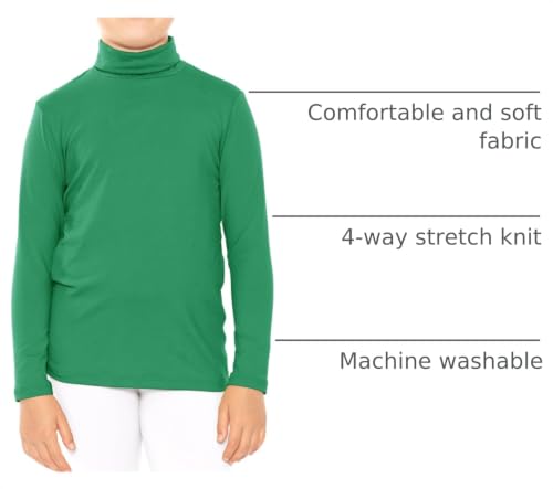 Image of STRETCH IS COMFORT Girl's Oh So Soft Long Sleeve Turtleneck | Youth Size 2-16
