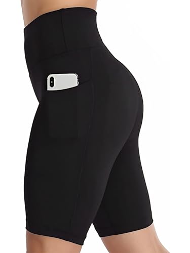 Image of Cycling Shorts for Women | High Waist Activewear Shorts | Knee Length Shorts | Workout Shorts for Women | Yoga Shorts