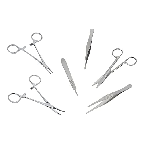 Dentistry Suture Kit | Complete Suturing Kit Including 4 Suture Pads | Perfect Dentist Gifts | 6 Quality Dental Suture Tools | Suturing Practice | OSCE Dentistry | Perfect Suture Material