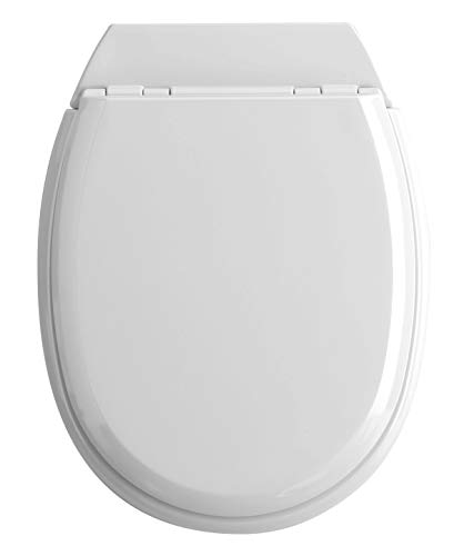 Allibert 819878 Abattant WC, Blanc Brillant, 37cm x 5.1cm x 48.1cm