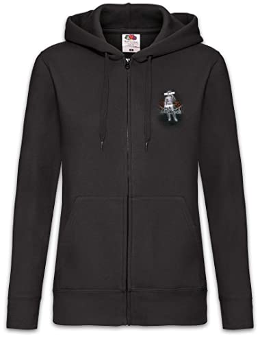 Femme Zip Hoodie Sweat à Capuche Floating David Urban Backwoods Coton