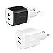 Produktbild USB Netzteil Stecker [2 Stück],2-Port USB Ladegerät Ladeadapter,5V/2.1A USB Adapter Steckdose für iPhone 12/11/X/8/8 Plus,Galaxy S21 S9/S9 Plus/S8/S8 Plus und Weitere USB-Anschluss Geräte