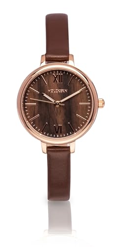 HOLZKERN Damenuhr Quarz Shirin Walnuss/Roségoldfarben 9010631003647